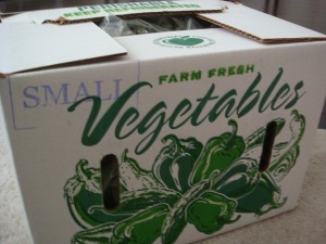 A box full of veggies